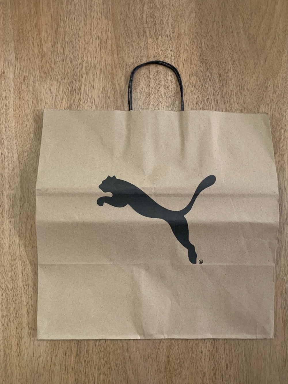 Puma medium Brown and black Paper Gift Bag
